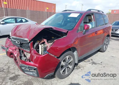 2017 Subaru Forester 2.5I Premium из США, поврежденный, VIN JF2SJAEC1HH447224